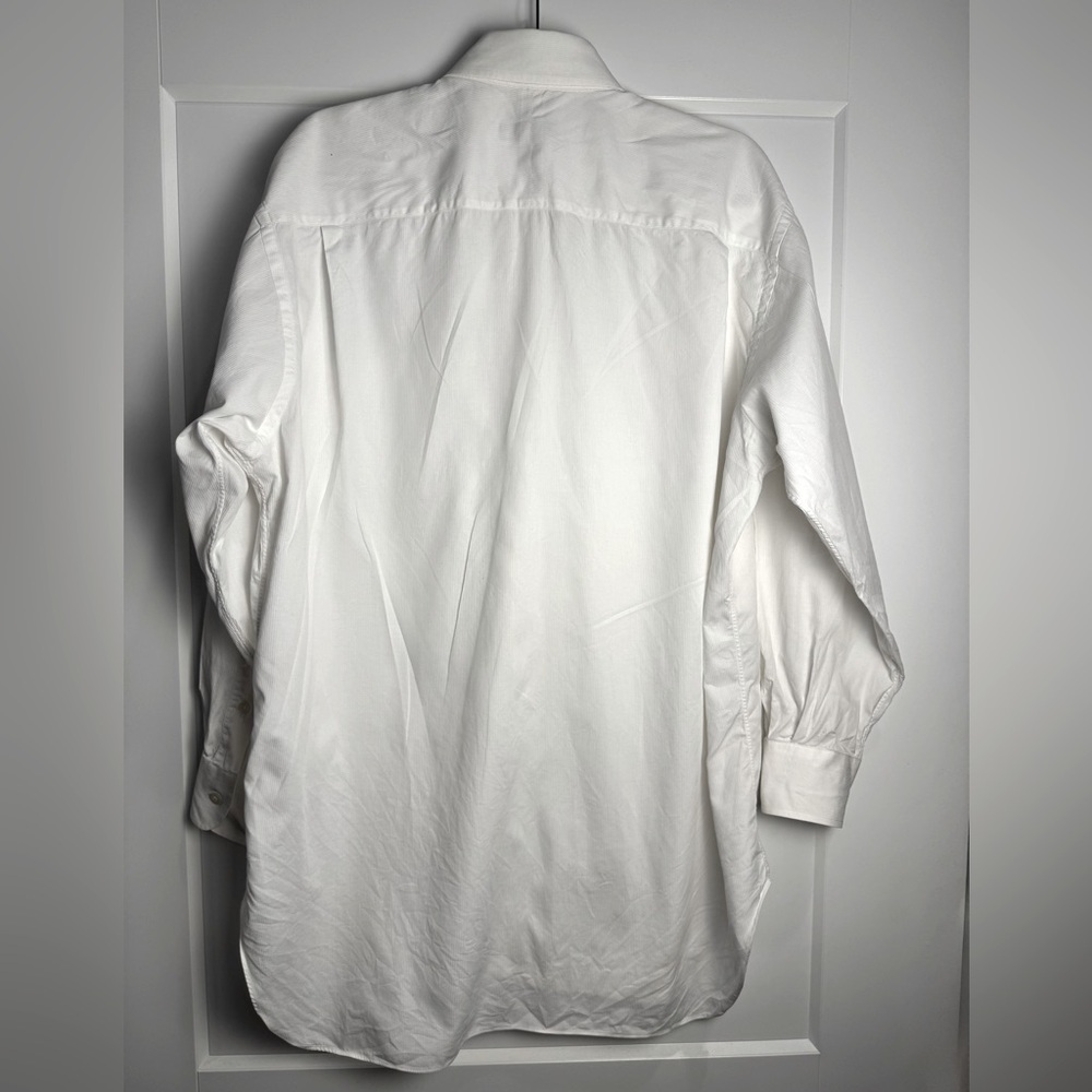 Robert Talbott white button down dress shirt 100%… - image 4